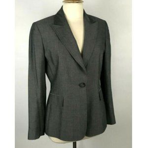 Tahari ASL Single Button Peaked Collar Blazer